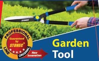 STONEC Blade : 65MNH Polish Handle: Steel Tube+PVC 60 Cm