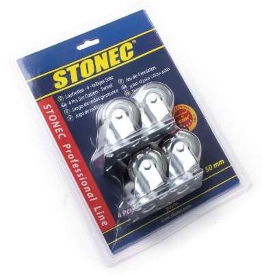 STONEC 4 Pcs Set Casters 50 mm Swivel