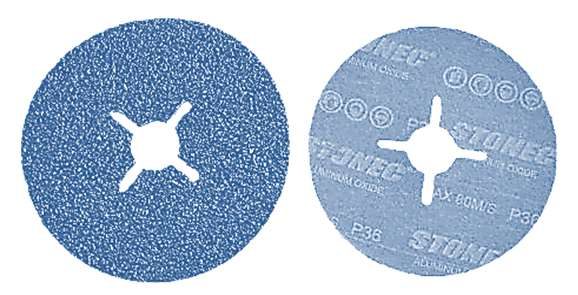 STONEC Fiber Disc - ZIRCONIUM Oxide - Stainless Steel 115 x 22.22 mm - 4 1/2"