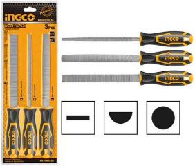 3 Pcs wood file set 8" INGCO