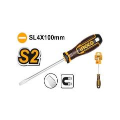 Slotted Screwdriver SL4x100mm INGCO