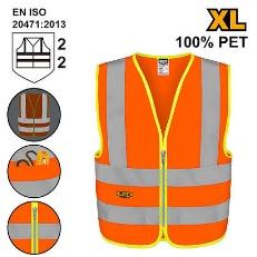 Reflective Safety Vest Orange INGCO
