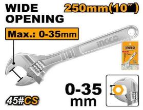 Adjustable wrench 10" INGCO