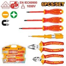 6 Pcs insulated hand tools set INGCO
