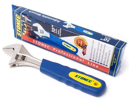 STONEC Adjustable Wrench - Rubber Grip Handle 150 mm