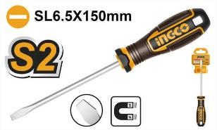 Slotted Screwdriver SL6.5x150mm INGCO