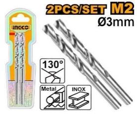 Drill Bit HSS 3.0mm 2pcs/set INGCO