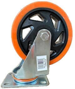 STONEC Orange Movable Caster Wheels 100X32 mm