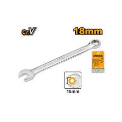 Combination spanner 18mm INGCO