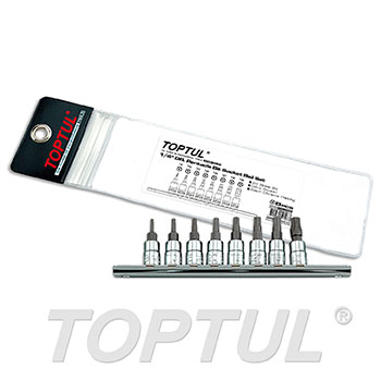 طقم حبة مفك نجمة خماسي 1/4" TOPTUL
