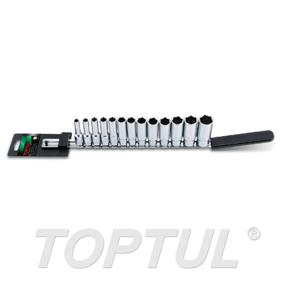 طقم حبوب بوكس مسدس طويل 3/8" TOPTUL