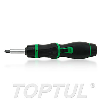 طقم مفك اتومتك 8 قطع كرت TOPTUL