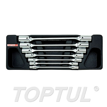 طقم راس مفك 1/2" 7 قطع TOPTUL