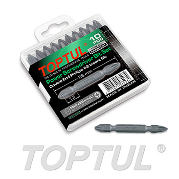علبة راس مفك 10 قطع TOPTUL PH1