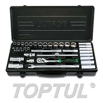طقم حبوب 3/8" 35قطعة TOPTUL