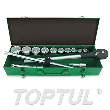 طقم حبوب 3/4" 14قطعة مشرشر TOPTUL