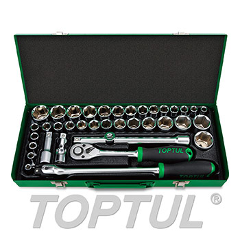 طقم حبوب 1/2" TOPTUL 38PCS