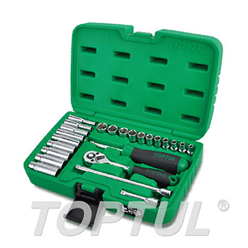 طقم حبوب 1/4" 24 قطعة TOPTUL