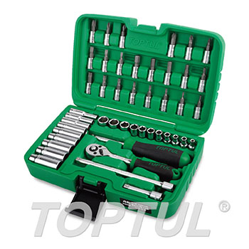 طقم حبوب 1/4" 46 قطعة TOPTUL