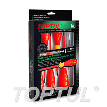 طقم مفك معزول 6 قطع TOPTUL