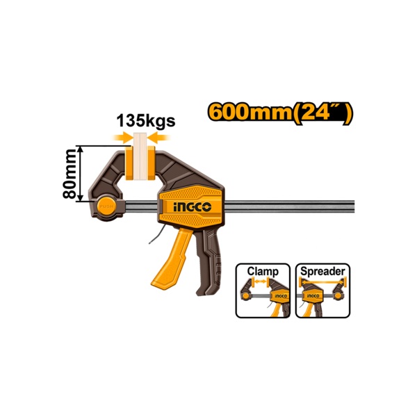 Quick bar clamp 24" INGCO