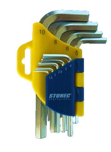 STONEC Allenkey Set - Short Type- Hexagon - STONEC 9 pc set