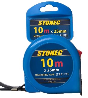 STONEC Steel Measuring Tape - Double Printing mm + Inch 10M x 25 mm