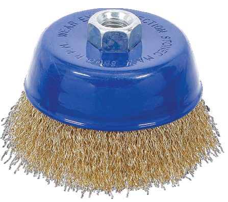 STONEC STONEC -Wire Cup Brush - Yellow Wire , 0.3mm 80 - M14