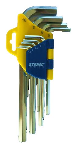 STONEC Allenkey Set - Medium Type- Hexagon - STONEC 9 pc set