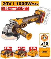 Cordless Angle Grinder 115mm INGCO