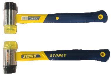 STONEC Plastic / Rubber Hammer - Fiberglass Handle 35 mm